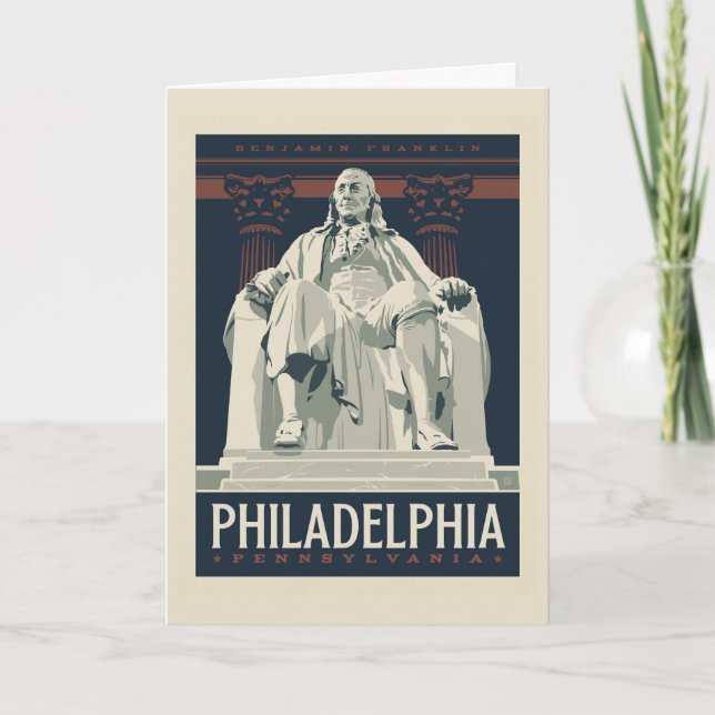 Philadelphia | Benjamin Franklin Institute Kort (Framsida)