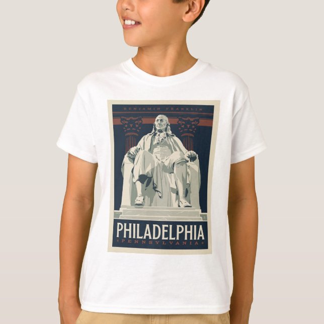 Philadelphia | Benjamin Franklin Institute T Shirt (Framsida)