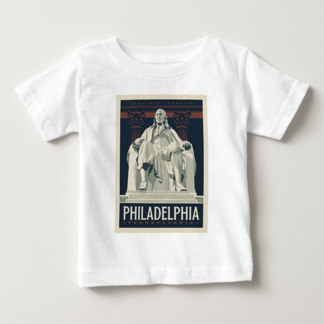 Philadelphia | Benjamin Franklin Institute T Shirt (Framsida)