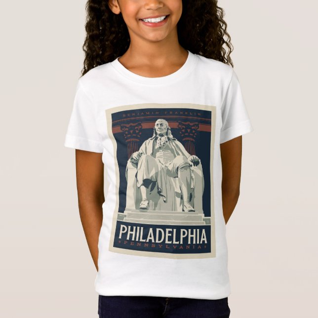 Philadelphia | Benjamin Franklin Institute T Shirt (Framsida)