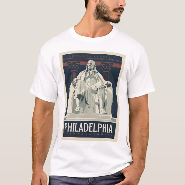 Philadelphia | Benjamin Franklin Institute T Shirt (Framsida)
