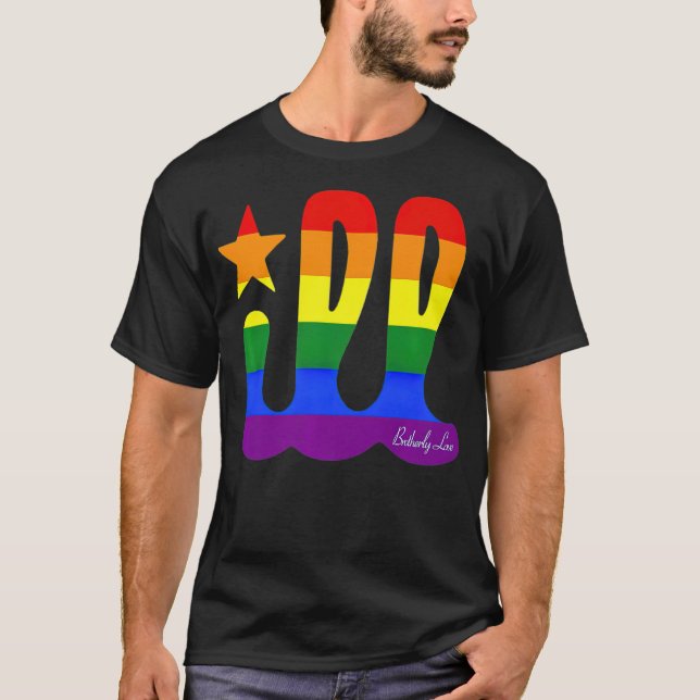 Philadelphia Brotherly Love ILL LGBT Gay Philly -s T Shirt (Framsida)