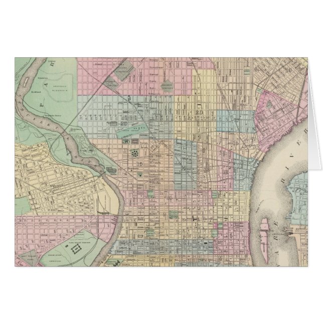 Philadelphia, Camden Hälsningskort (Framsidan Horizontal)