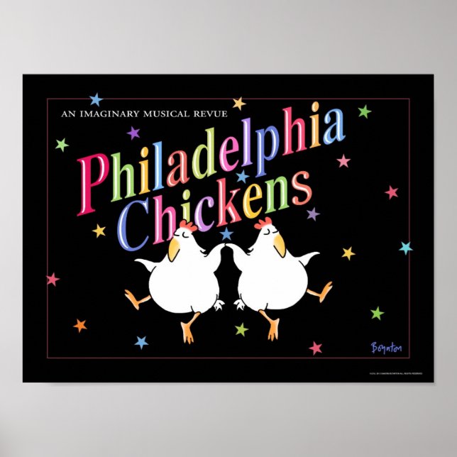 PHILADELPHIA CHICKENS poster av Sandra Boynton (Framsidan)