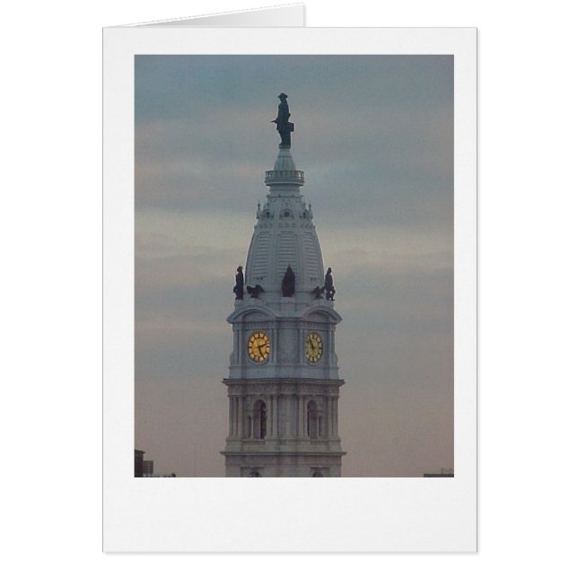 Philadelphia City Hall Hälsningskort (Framsidan)
