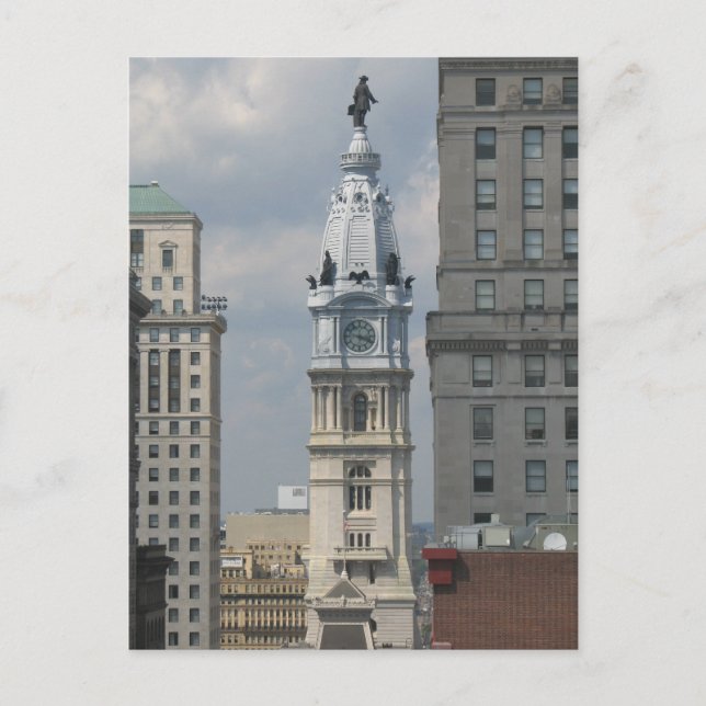 Philadelphia City Hall Vykort (Framsida)