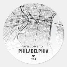 Philadelphia City Karta | Bröllop Välkommen