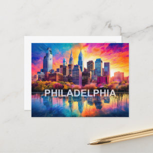 Philadelphia City of Brotherly Kärlek Vykort