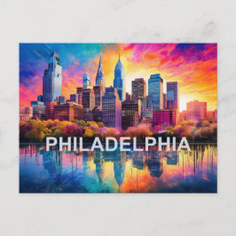 Philadelphia City of Brotherly Kärlek Vykort