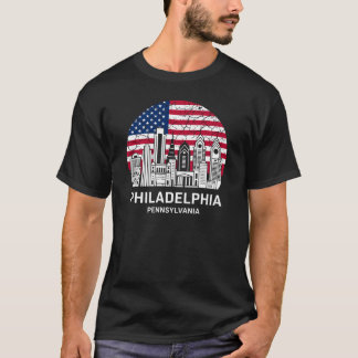 Philadelphia City Pennsylvania Flag T Shirt