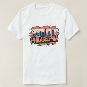 Philadelphia City Pennsylvania USA siluett T Shirt