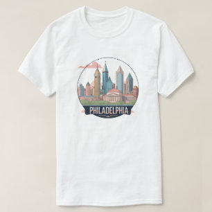 Philadelphia City Pennsylvania USA siluett T Shirt