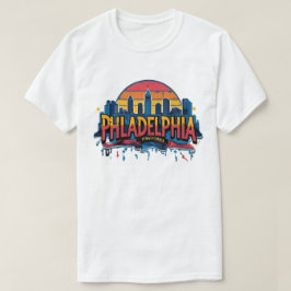 Philadelphia City Pennsylvania USA siluett T Shirt