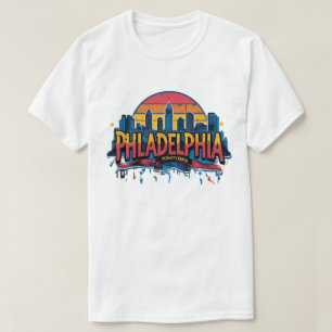Philadelphia City Pennsylvania USA siluett T Shirt