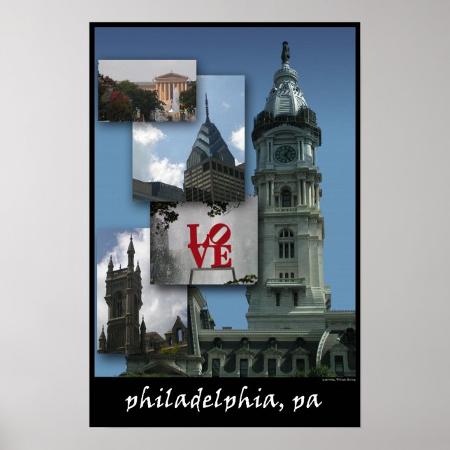 Philadelphia - Cityscape Poster (Framsidan)