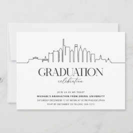 Philadelphia College Graduation Party Inbjudningar