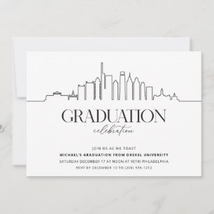 Philadelphia College Graduation Party Inbjudningar