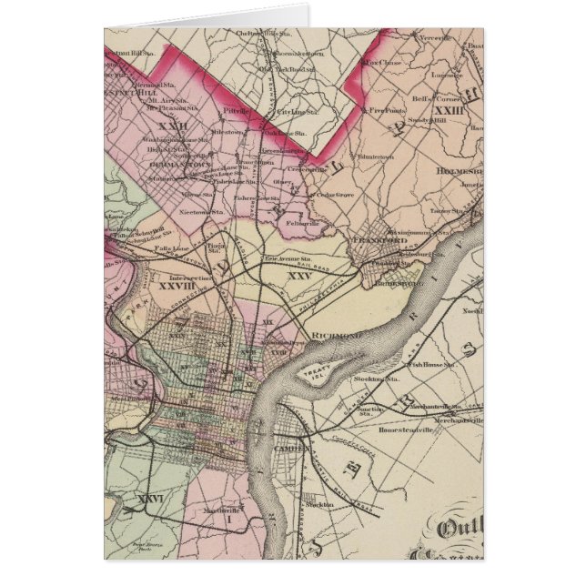 Philadelphia County Hälsningskort (Framsidan)