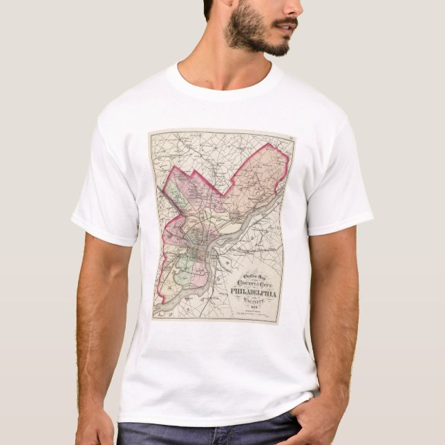 Philadelphia County stad Tee (Framsida)