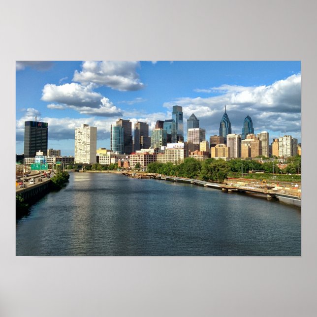 Philadelphia Daytime Skyline Poster (Framsidan)