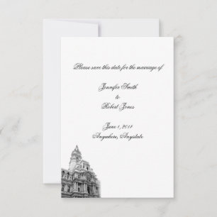 Philadelphia Destination Wedding Spara datumet