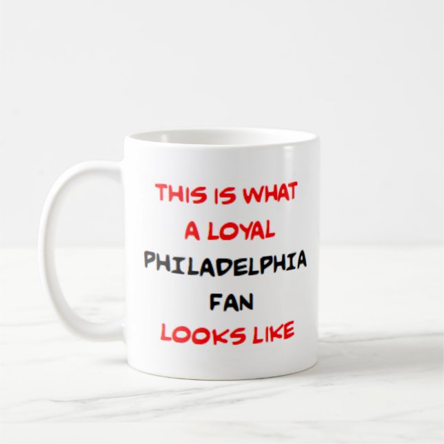 philadelphia fan, loyal kaffemugg (Vänster)