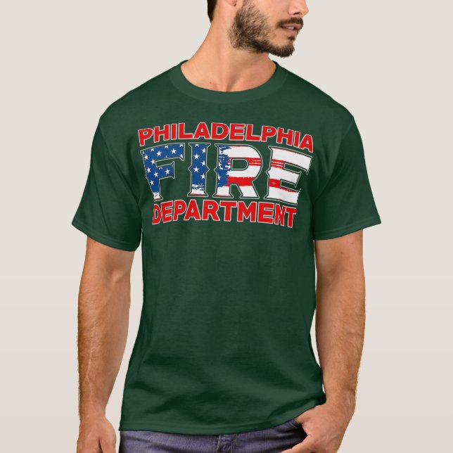 Philadelphia Fire Rädding Department Pennsylvania T Shirt (Framsida)