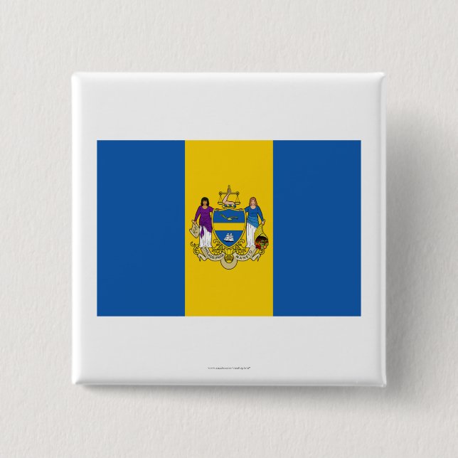 Philadelphia flagga knapp (Framsida)