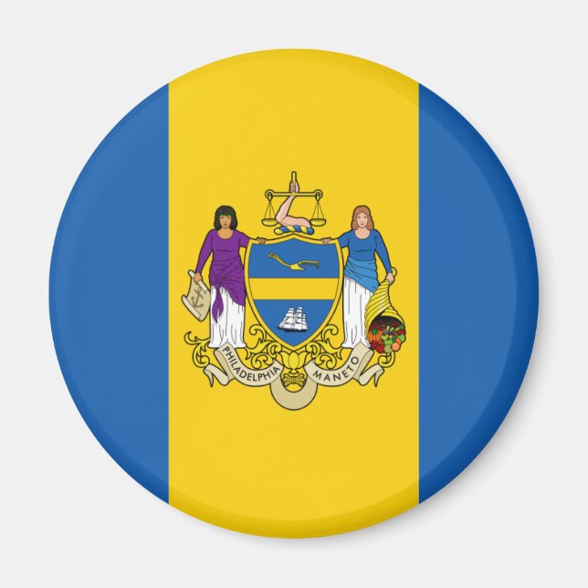Philadelphia Flagga Magnet (Framsidan)