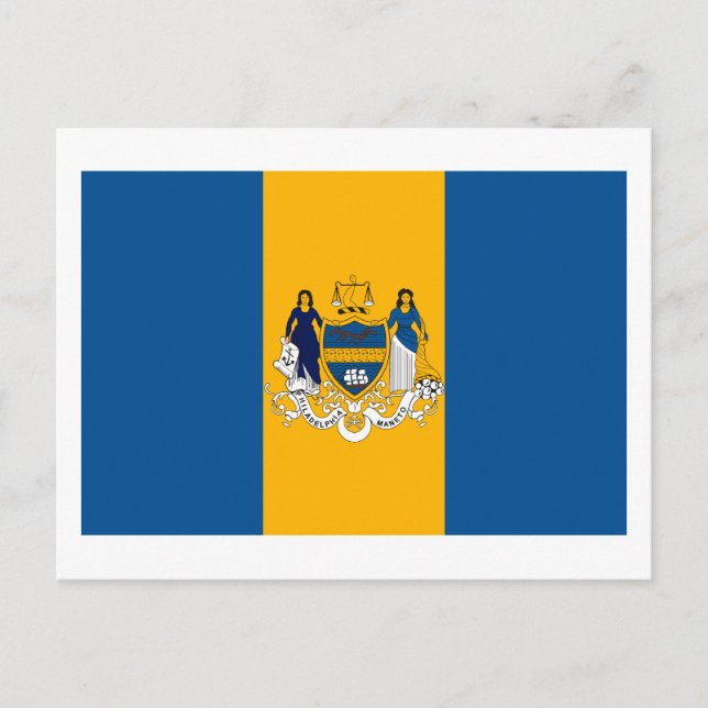 Philadelphia Flagga Postcard Vykort (Framsida)