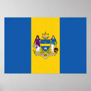 Philadelphia flagga poster