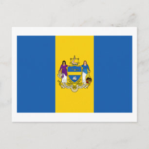 Philadelphia Flagga Vykort