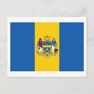 Philadelphia Flagga Vykort