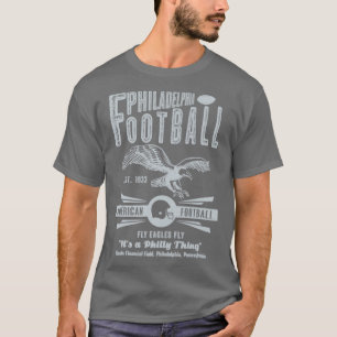 Philadelphia Football Est 1933 Fly Eagles Fly Vint T Shirt