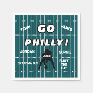 Philadelphia Football Fläkt Pappersservett