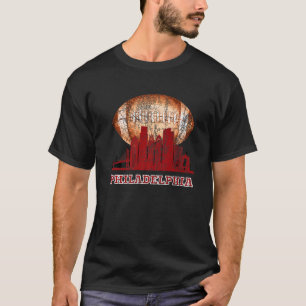 Philadelphia Fotboll Philly Stadssiluett T Shirt