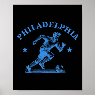 Philadelphia Fotbollsfan Stöd Stadion Visa Din Poster