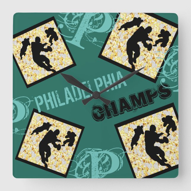 PHILADELPHIA FYRKANTIG KLOCKA (Framsida)
