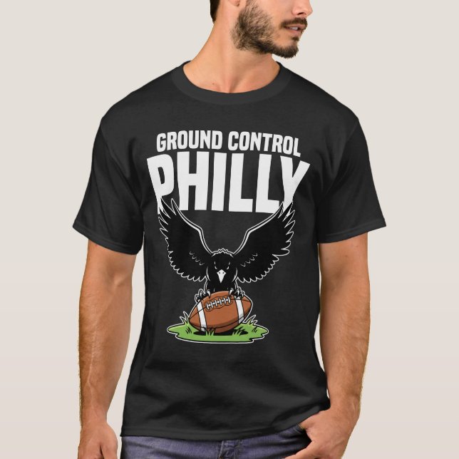 PHILADELPHIA GROUND CONTROL - PHILADELPHIA FOOTBAL T SHIRT (Framsida)