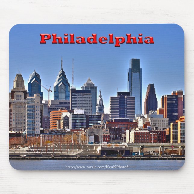 Philadelphia "HDR" Skyline Mousepad Musmatta (Framsidan)