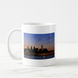 Philadelphia horisont på skymningen kaffemugg