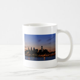 Philadelphia horisont på skymningen kaffemugg