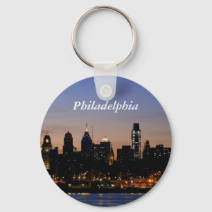 Philadelphia horisont på skymningen nyckelring