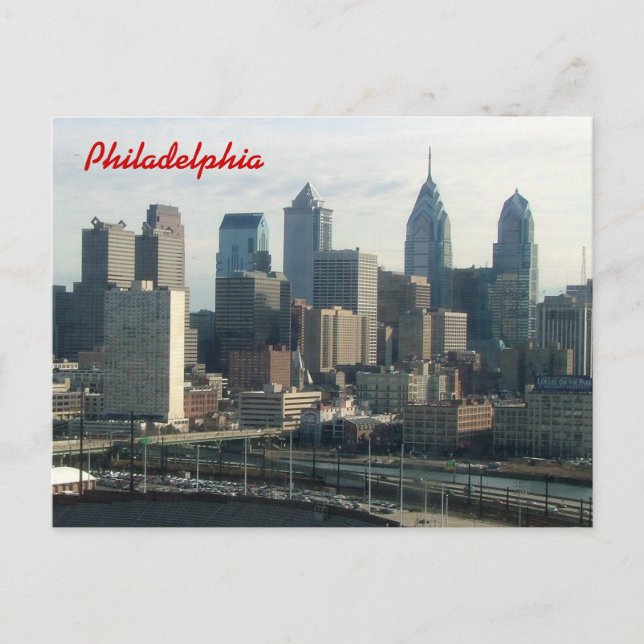 Philadelphia horisont vykort (Framsida)