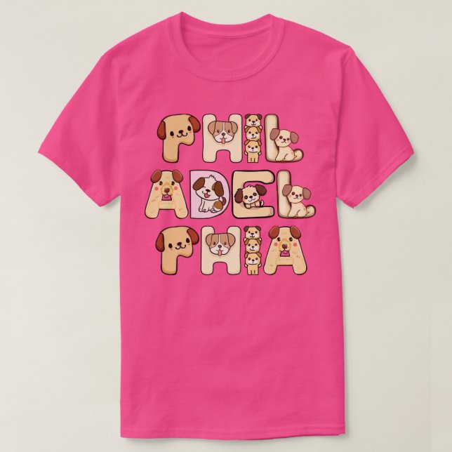 Philadelphia Hund 1 T Shirt (Design framsida)
