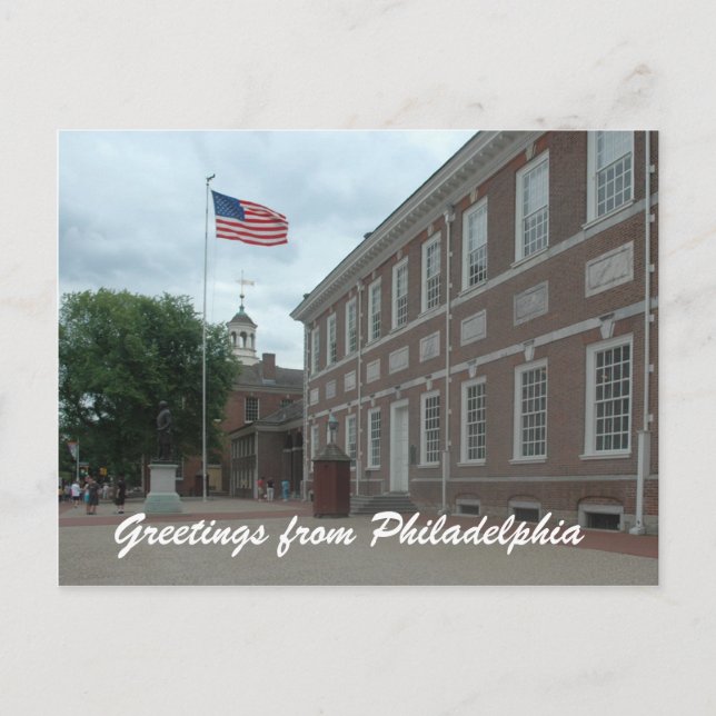 Philadelphia Independence Hall vykort (Framsida)