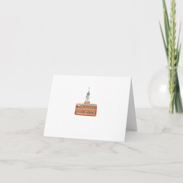 Philadelphia IndeSjälvständighetshalls Notecard Tack Kort (Framsida)