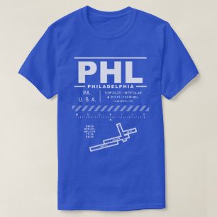 Philadelphia Internationell flygplats PHL T Shirt