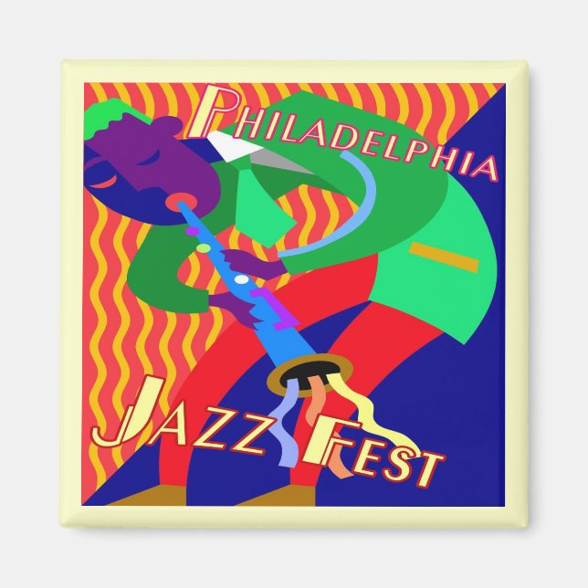 Philadelphia Jazz Fest Magnet (Framsidan)