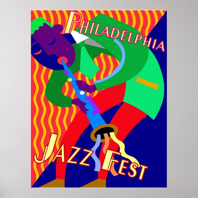 Philadelphia Jazz Fest Poster (Framsidan)
